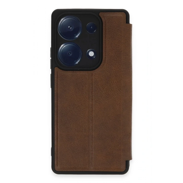 Xiaomi Redmi Note 13 Pro 4G Uyumlu Kılıf Flip Cover - Taba