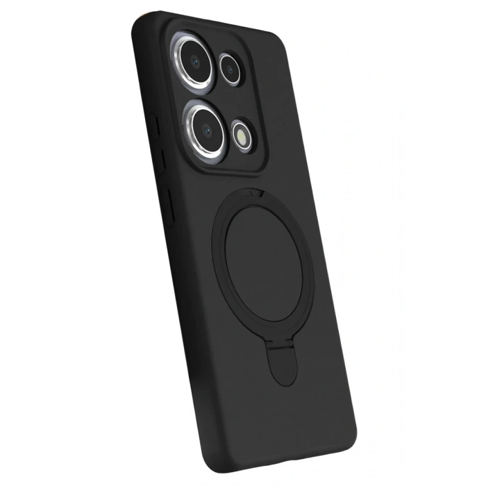 Xiaomi Redmi Note 13 Pro 4G Uyumlu Regal Magsafe Standlı Kapak - Siyah