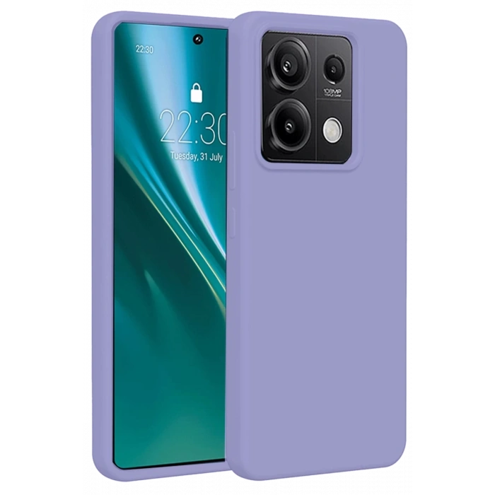 Xiaomi Redmi Note 13 Pro 5G Uyumlu Kılıf First Silikon - Lila