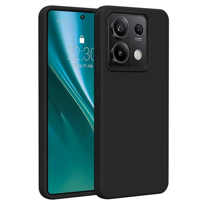 Xiaomi Redmi Note 13 Pro 5G Uyumlu Kılıf First Silikon - Siyah