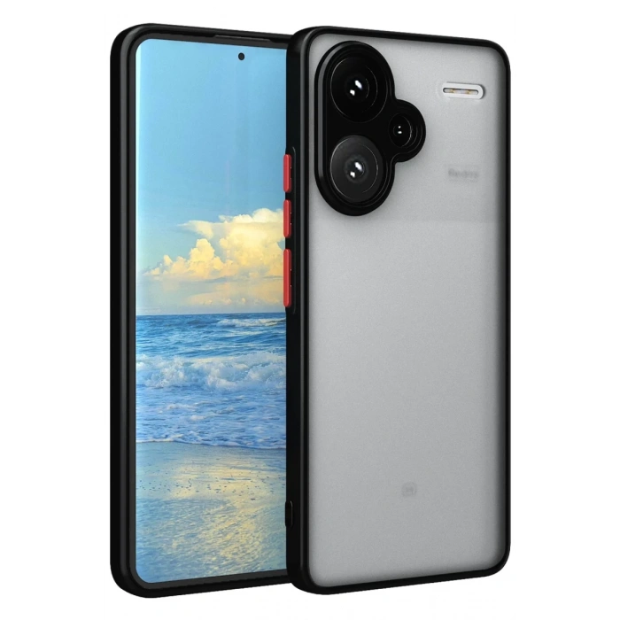Xiaomi Redmi Note 13 Pro Plus Uyumlu Kılıf Montreal Silikon Kapak - Siyah