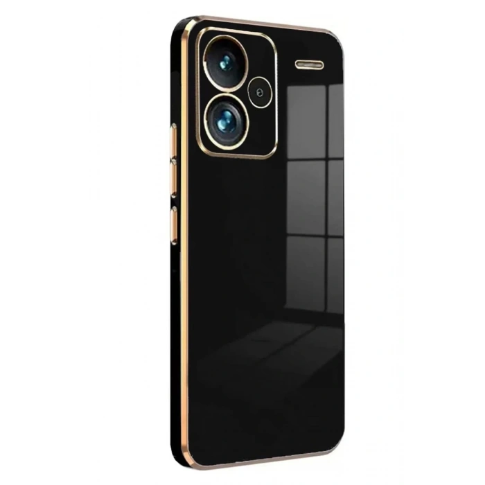 Xiaomi Redmi Note 13 Pro Plus Uyumlu Kılıf Volet Silikon - Siyah