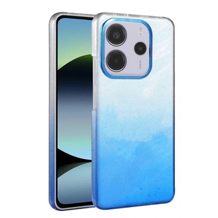 Xiaomi Redmi Note 14 4G Uyumlu Glossy Kapak - Mavi
