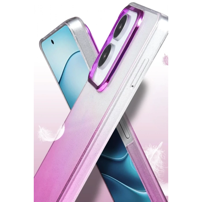 Xiaomi Redmi Note 14 4G Uyumlu Glossy Kapak - Mor