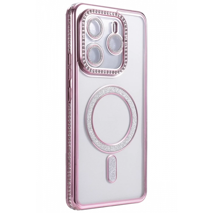 Xiaomi Redmi Note 14 4G Uyumlu Joke Simli Magneticsafe Kılıf - Pembe