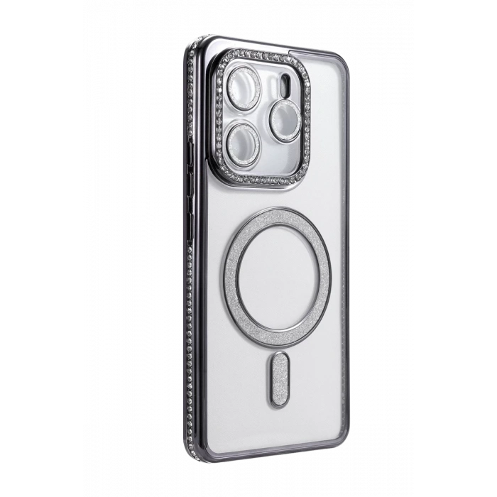 Xiaomi Redmi Note 14 4G Uyumlu Joke Simli Magneticsafe Kılıf - Siyah