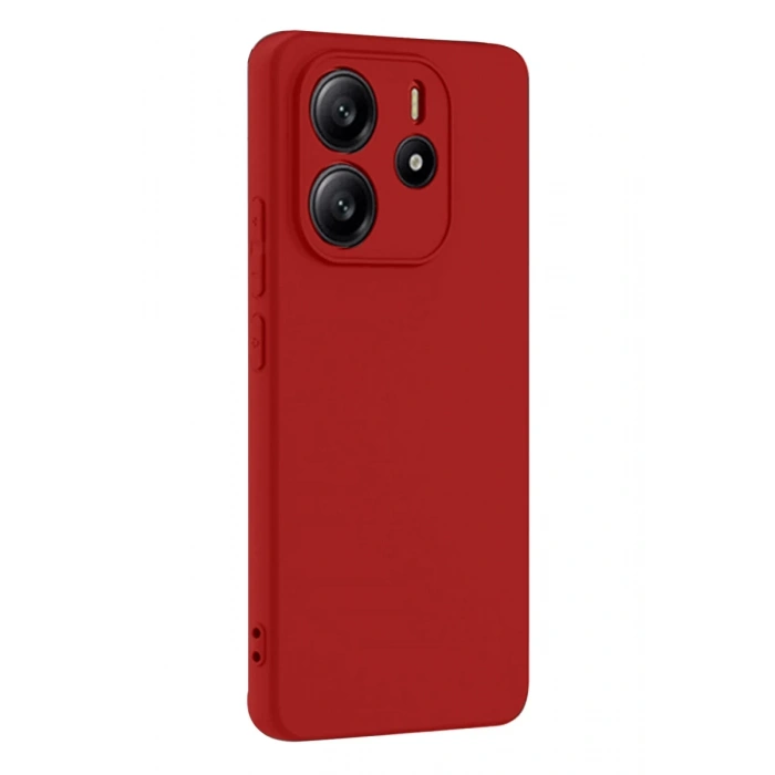 Xiaomi Redmi Note 14 4G Uyumlu Kılıf First Silikon - Kırmızı