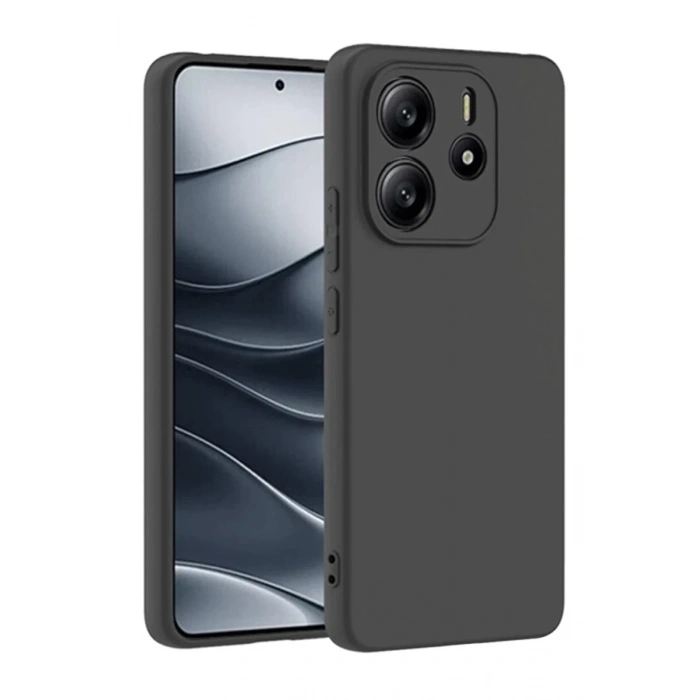 Xiaomi Redmi Note 14 4G Uyumlu Kılıf First Silikon - Siyah