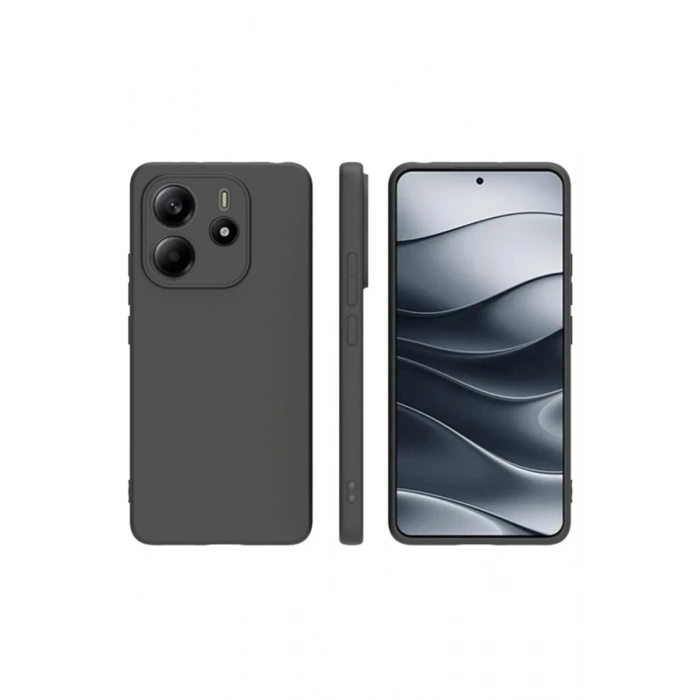 Xiaomi Redmi Note 14 4G Uyumlu Kılıf First Silikon - Siyah