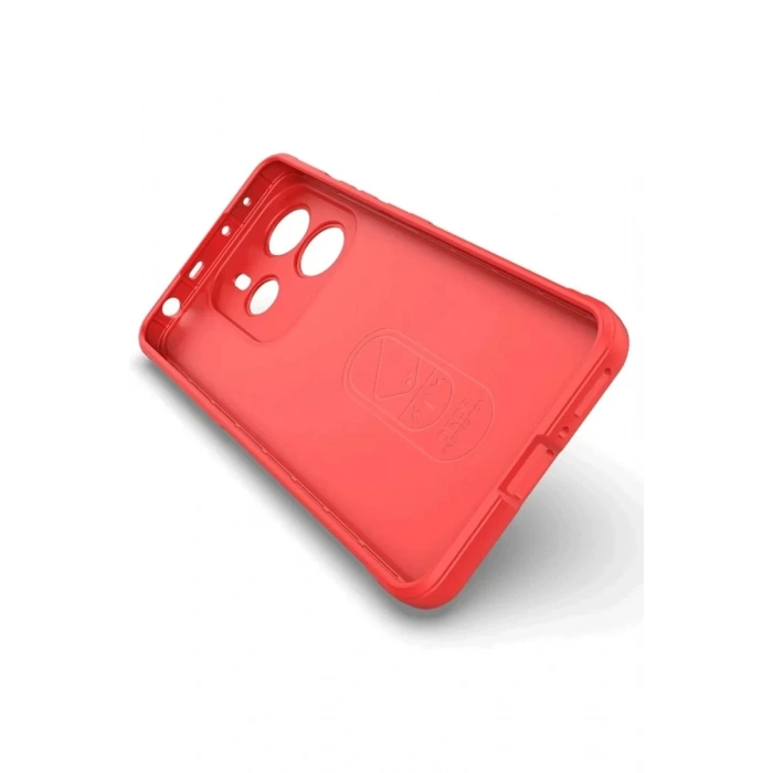 Xiaomi Redmi Note 14 4G Uyumlu Kılıf Optimum Silikon - Kırmızı