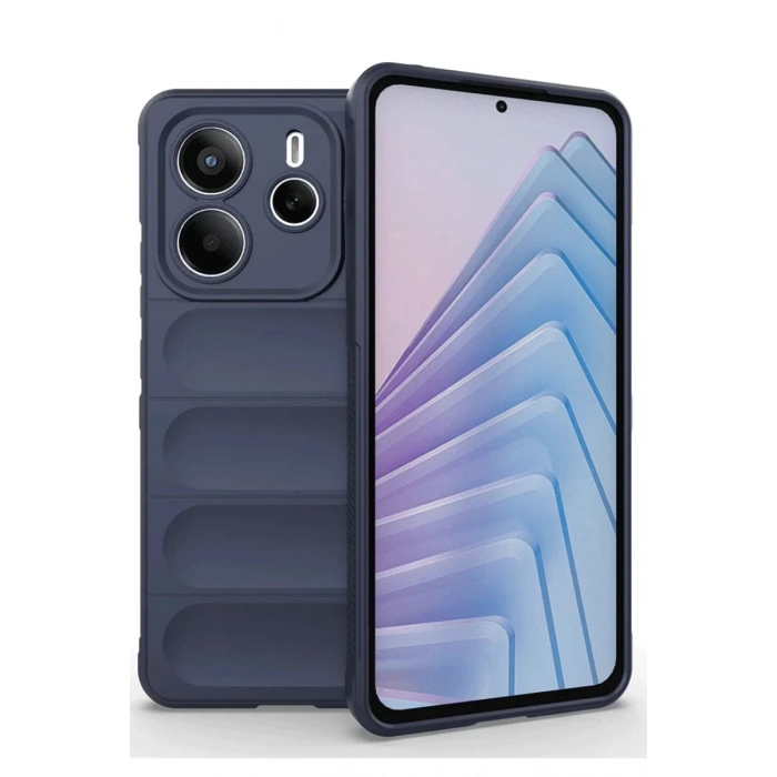 Xiaomi Redmi Note 14 4G Uyumlu Kılıf Optimum Silikon - Lacivert