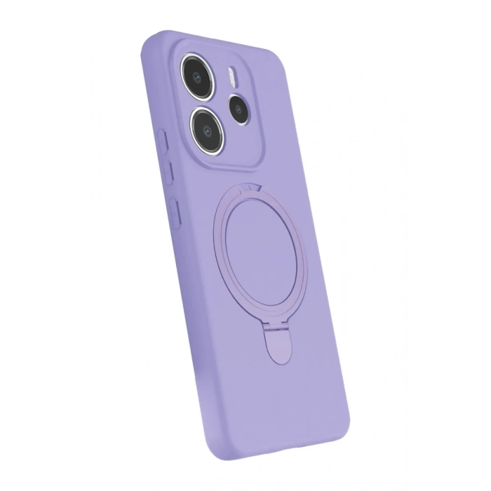 Xiaomi Redmi Note 14 4G Uyumlu Regal Magsafe Standlı Kapak - Lila