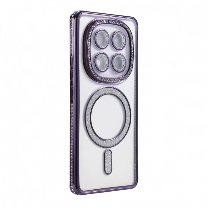 Xiaomi Redmi Note 14 Pro 5G Joke Simli Magneticsafe Kılıf - Derin Mor