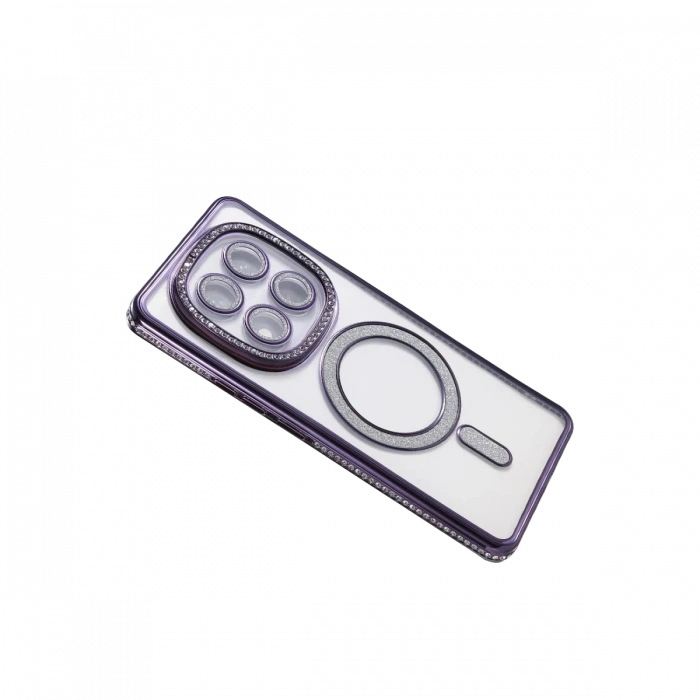 Xiaomi Redmi Note 14 Pro 5G Joke Simli Magneticsafe Kılıf - Derin Mor