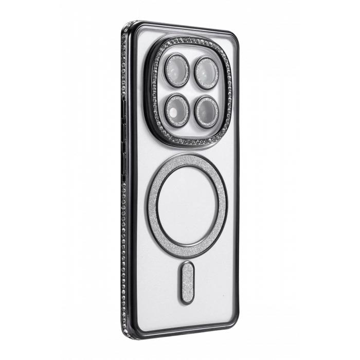 Xiaomi Redmi Note 14 Pro 5G Uyumlu Joke Simli Magneticsafe Kılıf - Siyah