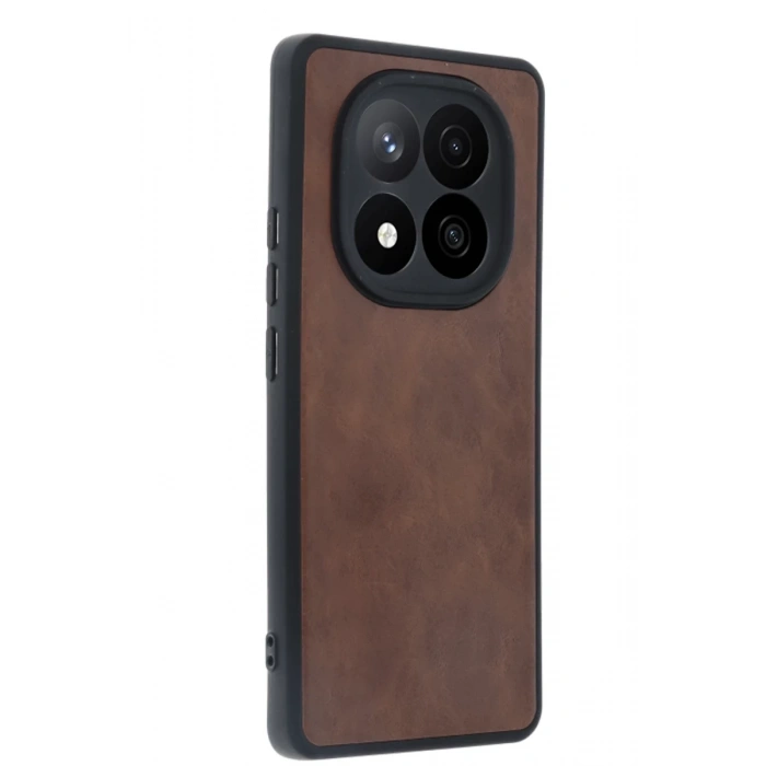 Xiaomi Redmi Note 14 Pro 5G Uyumlu Kılıf Aras Deri Kapak - Taba
