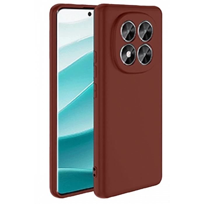 Xiaomi Redmi Note 14 Pro 5G Uyumlu Kılıf First Silikon - Bordo