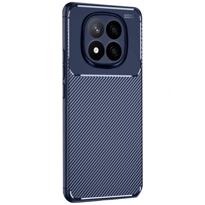 Xiaomi Redmi Note 14 Pro Plus Uyumlu Kılıf Auto Focus Karbon Kapak - Lacivert