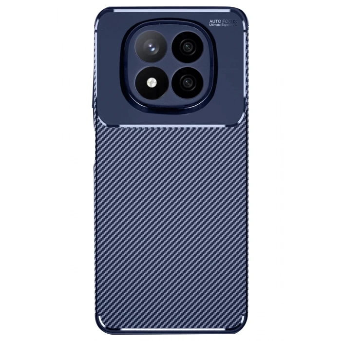Xiaomi Redmi Note 14 Pro Plus Uyumlu Kılıf Auto Focus Karbon Kapak - Lacivert