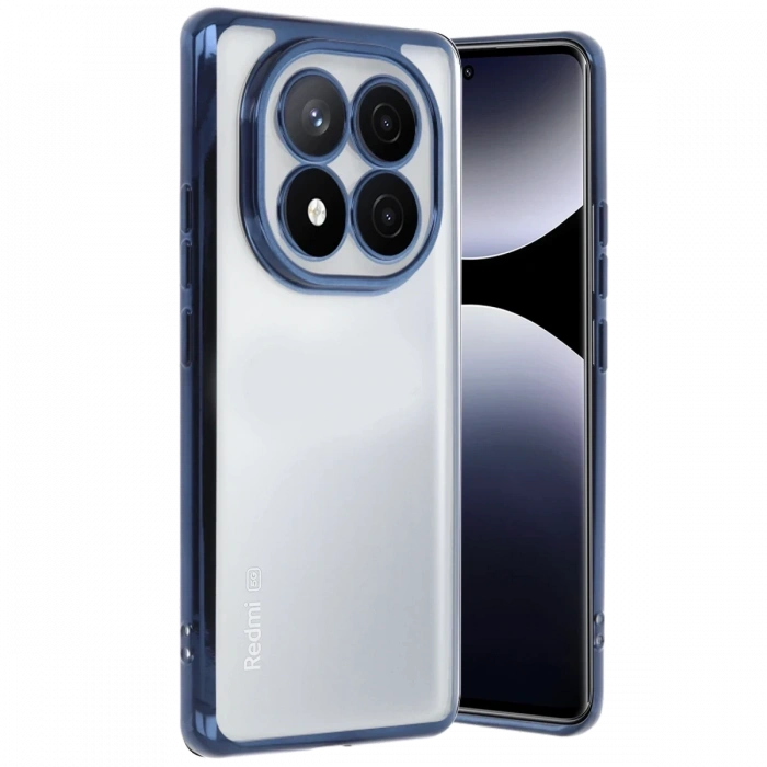 Xiaomi Redmi Note 14 Pro Plus Uyumlu Kılıf Lensli Silikon - Lacivert