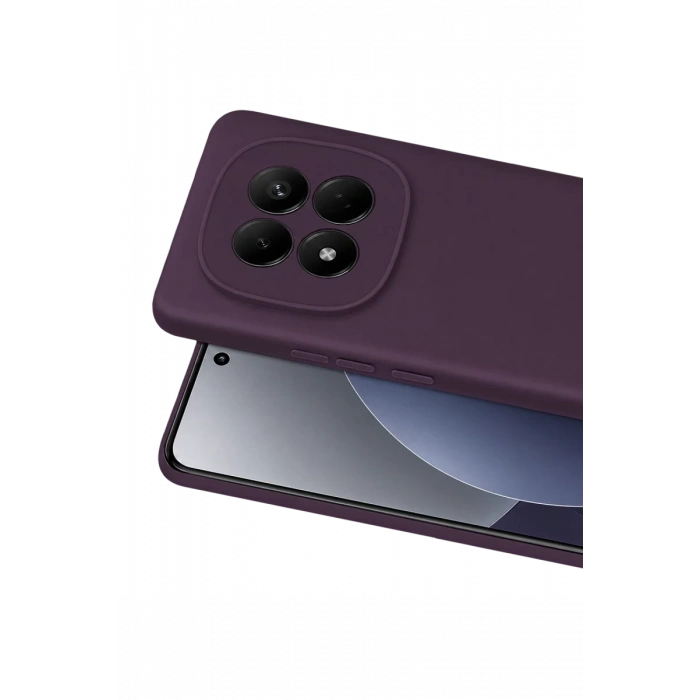 Xiaomi Redmi Note 15 4G Uyumlu First Silikon - Mürdüm