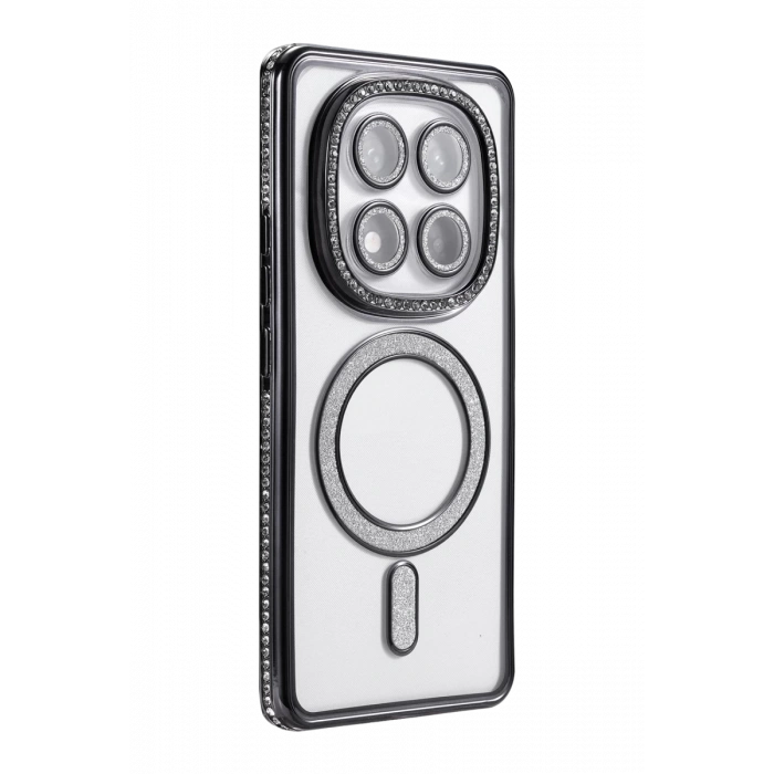 Xiaomi Redmi Note 15 4G Uyumlu Joke Simli Magneticsafe Kılıf - Siyah