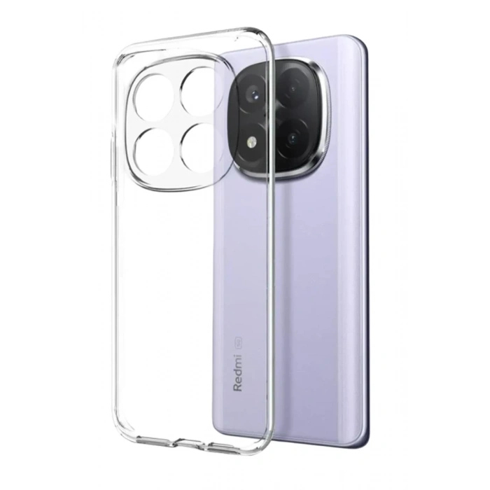 Xiaomi Redmi Note 15 4G Uyumlu Lüx Şeffaf Silikon - Şeffaf