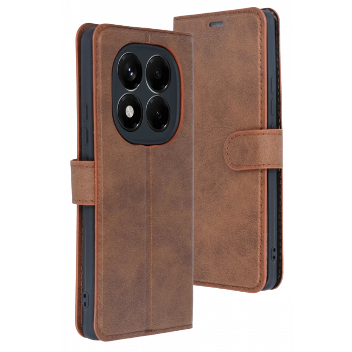 Xiaomi Redmi Note 15 Pro 4G Uyumlu Trend S Plus Kapaklı Kılıf - Taba