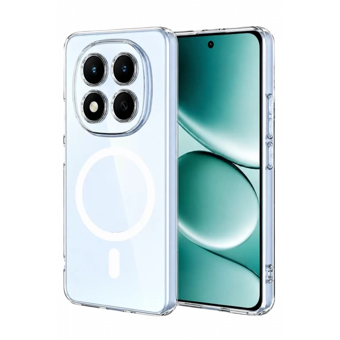 Xiaomi Redmi Note 15 Pro 5G Uyumlu Combo Sert Şeffaf Magsafe Kapak - Şeffaf
