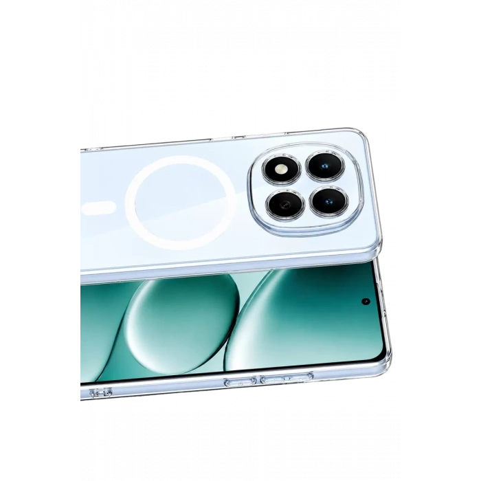 Xiaomi Redmi Note 15 Pro 5G Uyumlu Combo Sert Şeffaf Magsafe Kapak - Şeffaf