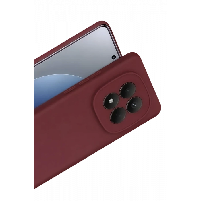 Xiaomi Redmi Note 15 Pro 5G Uyumlu First Silikon - Bordo