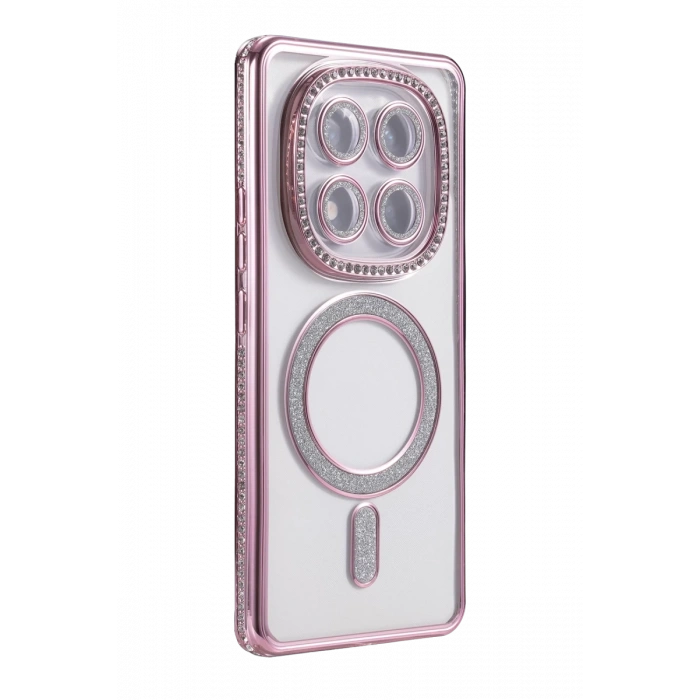 Xiaomi Redmi Note 15 Pro 5G Uyumlu Joke Simli Magneticsafe Kılıf - Pembe