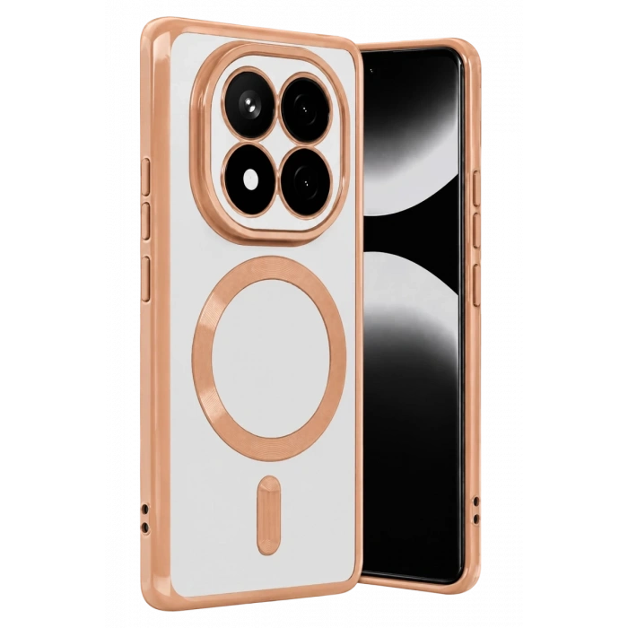 Xiaomi Redmi Note 15 Pro 5G Uyumlu Kross Magneticsafe Kapak - Rose