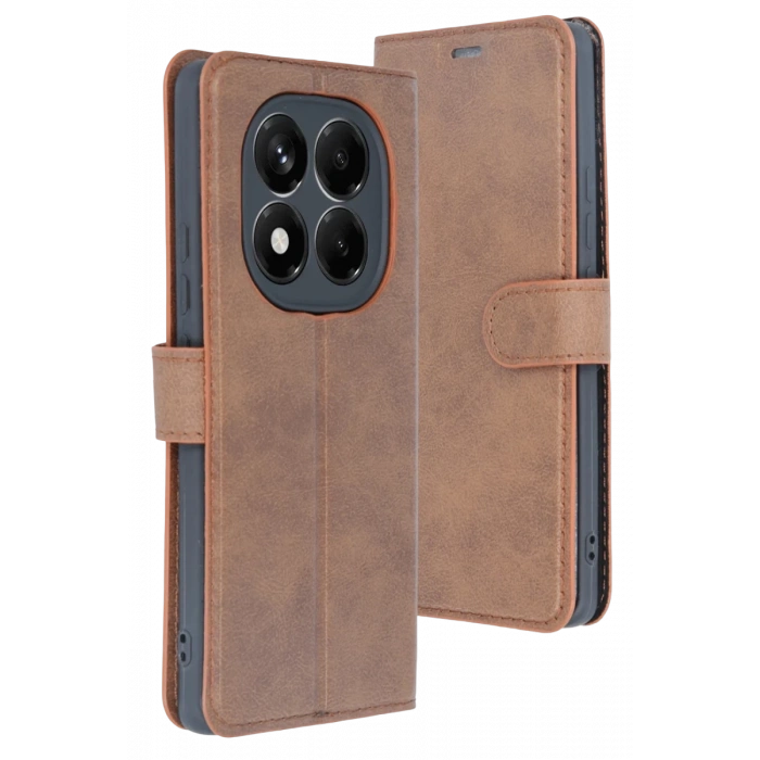 Xiaomi Redmi Note 15 Pro 5G Uyumlu Trend S Plus Kapaklı Kılıf - Taba