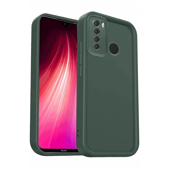 Xiaomi Redmi Note 8 Kılıf Viera Silikon - Koyu Yeşil