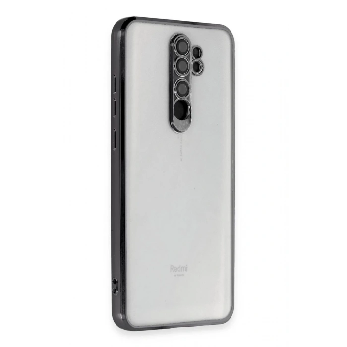 Xiaomi Redmi Note 8 Pro Uyumlu Kılıf Lensli Silikon - Siyah