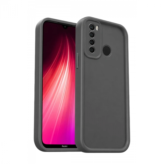 Xiaomi Redmi Note 8 Uyumlu Kılıf Viera Silikon - Gri