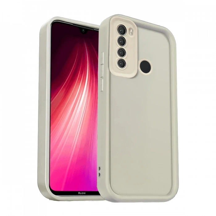 Xiaomi Redmi Note 8 Uyumlu Kılıf Viera Silikon - Krem