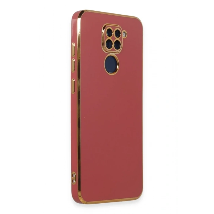 Xiaomi Redmi Note 9 Uyumlu Kılıf Volet Silikon - Kırmızı