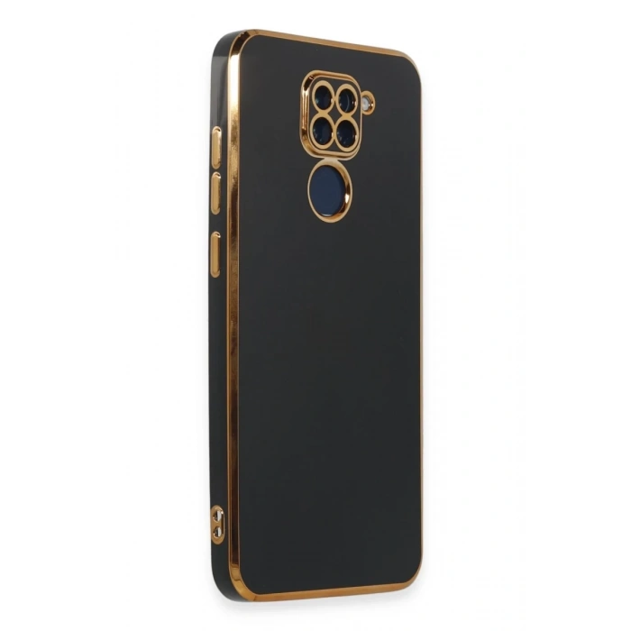 Xiaomi Redmi Note 9 Uyumlu Kılıf Volet Silikon - Siyah