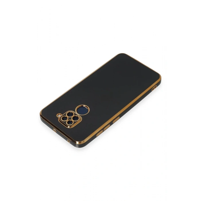 Xiaomi Redmi Note 9 Uyumlu Kılıf Volet Silikon - Siyah