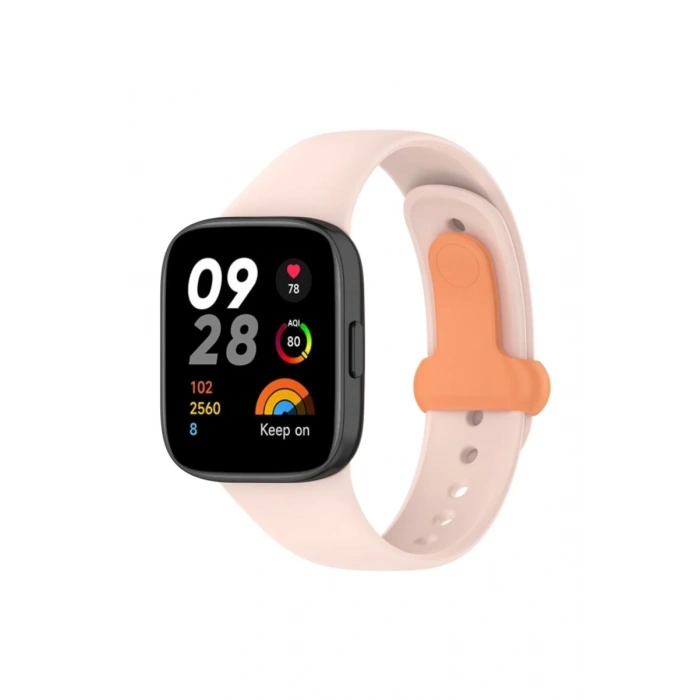 Xiaomi Redmi Watch 3 Origin Silikon Kordon - Pudra