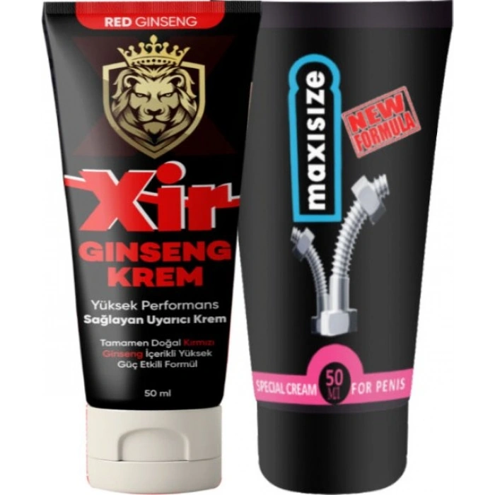 Xir Delaycream 50 ml + Maxi Size Cream 50 ml Erkeğe Özel Set