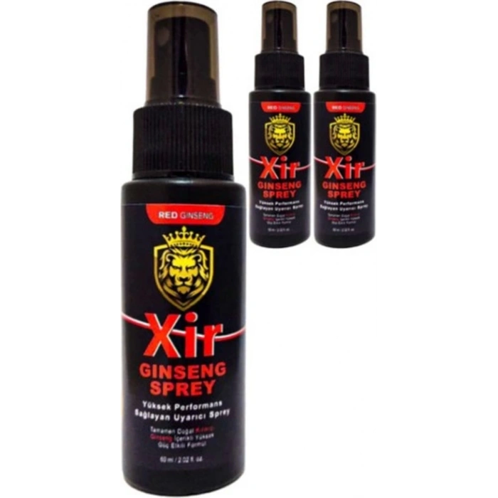 Xir Ginseng Mucizevi Sertleştiricili 60 ml 3 Adet Erkeğe Özel Karışım 3xeffect Sprey
