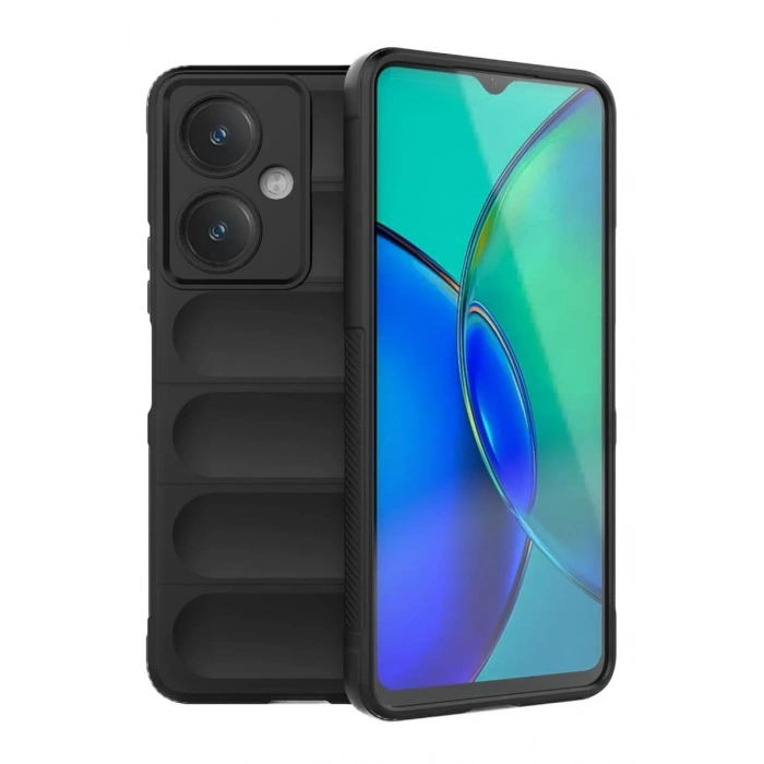 Vivo Y27 Kılıf Optimum Silikon - Siyah