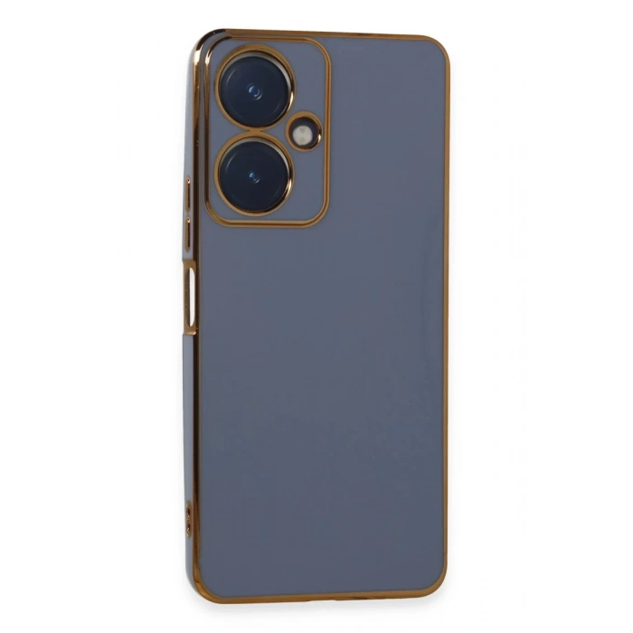 Vivo Y27 Kılıf Volet Silikon - Mavi