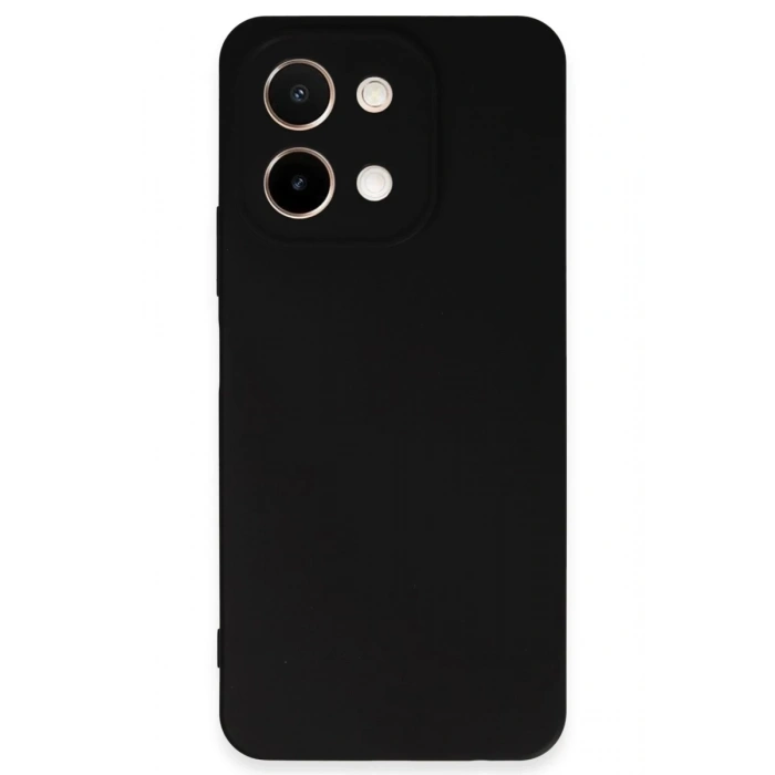 Vivo Y28 Kılıf First Silikon - Siyah