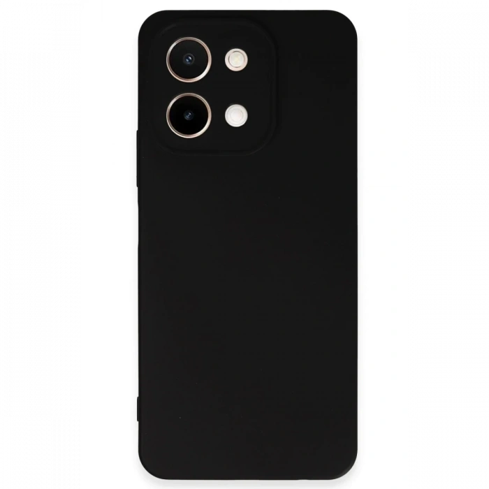 Vivo Y28 Kılıf First Silikon - Siyah