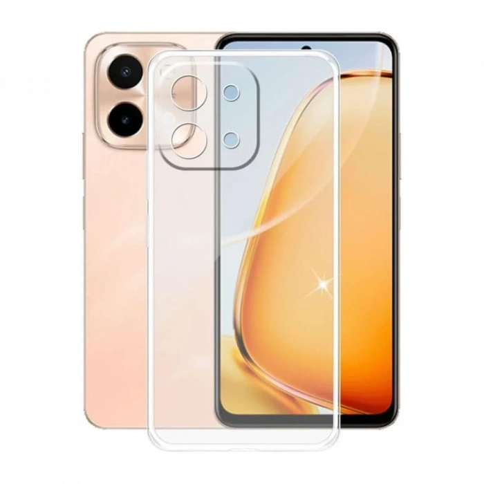 Vivo Y28 Kılıf Lüx Şeffaf Silikon