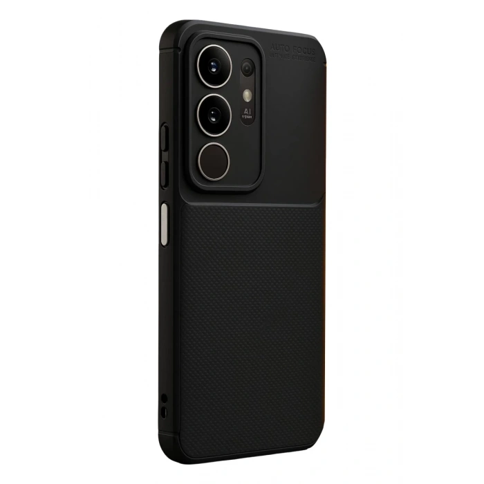 Vivo Y29 4G Auto Focus Karbon Kapak - Siyah